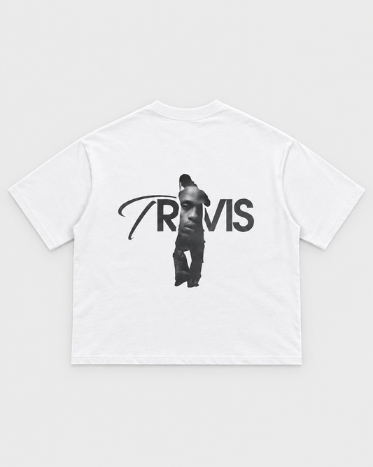 Artist Portrait Boxy Tee, back on light grey