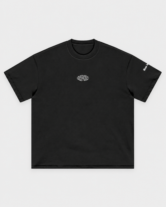Studio Heavyweight Tee, front on light grey
